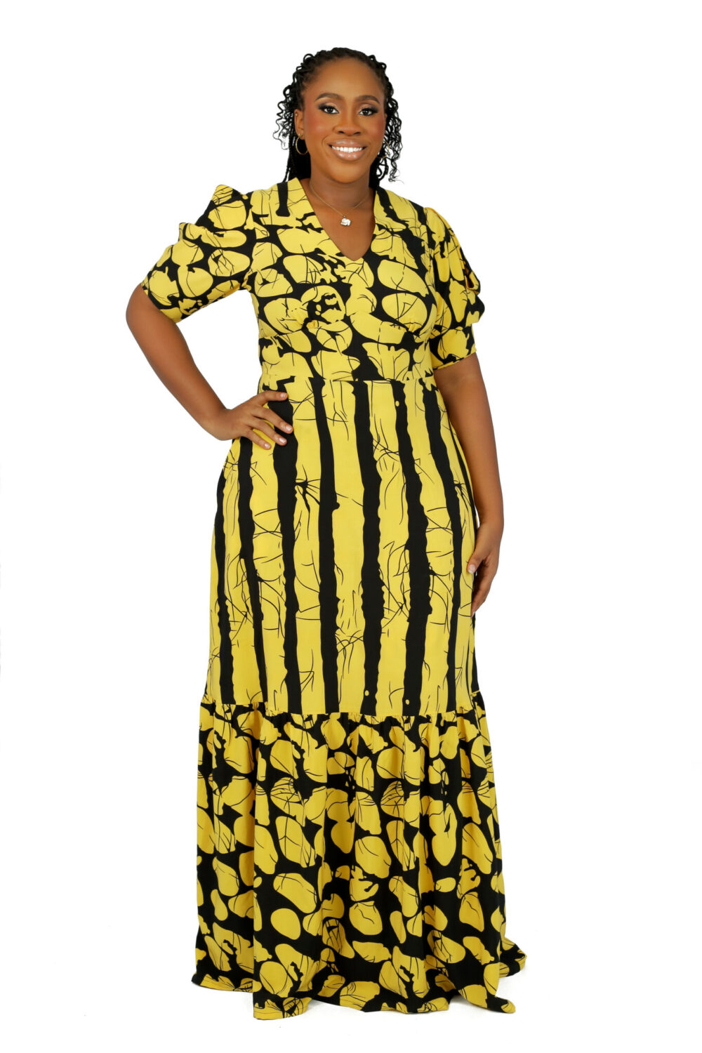 Amara Maxi Dress - Yellow