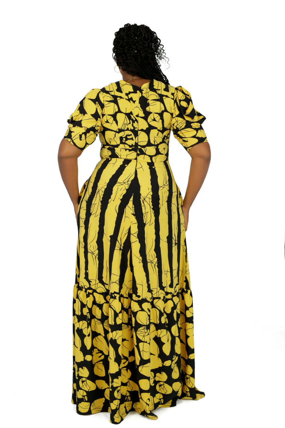 Amara Maxi Dress - Yellow - Image 3
