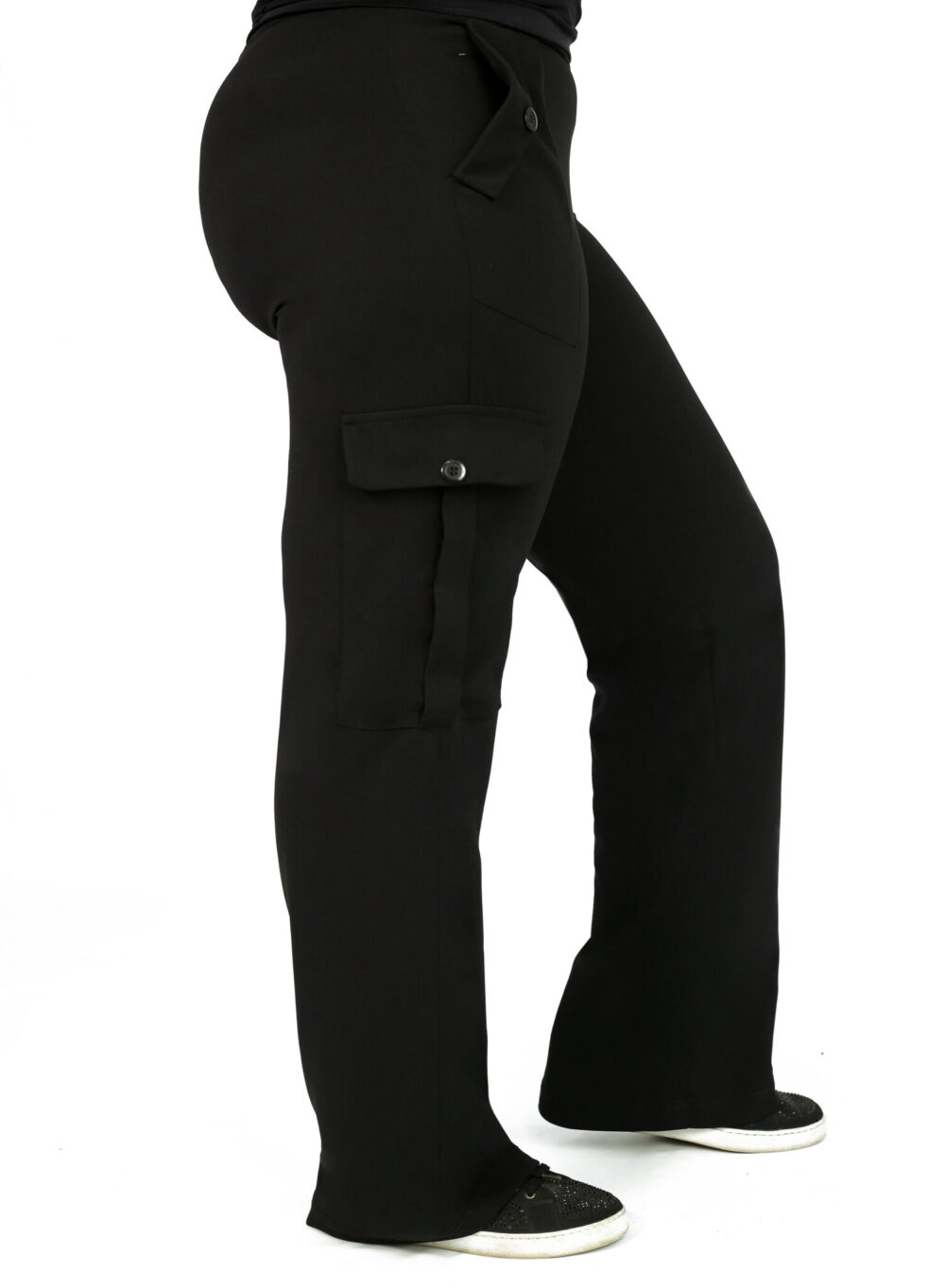 Olanna Cargo Trousers - Black - Image 2