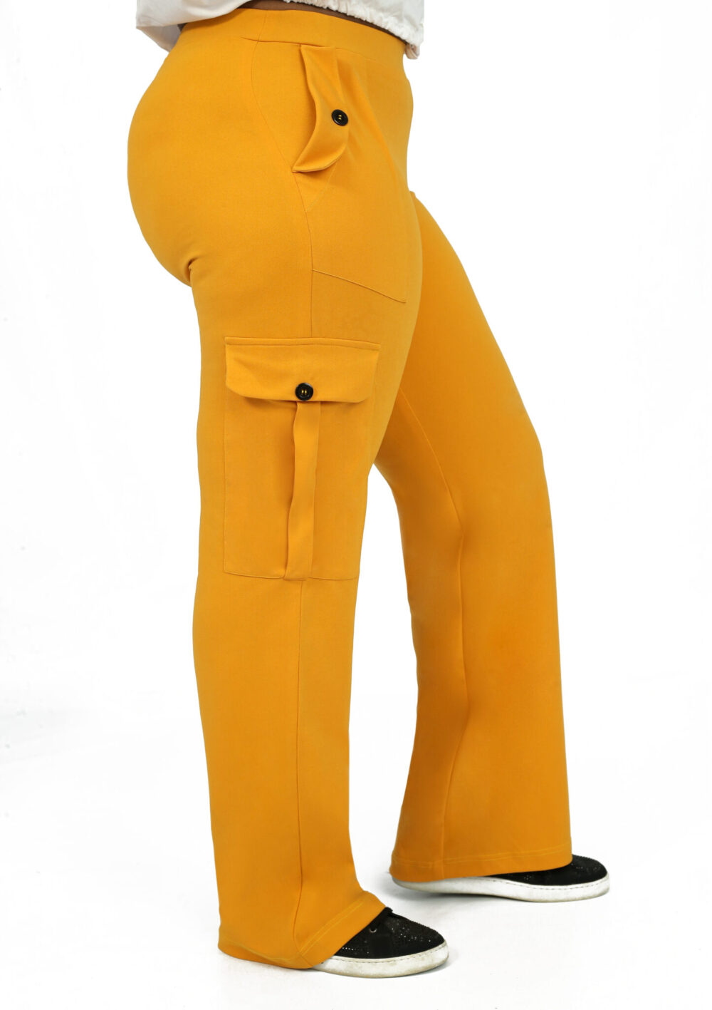 Olanna Cargo Trousers - Yellow - Image 2
