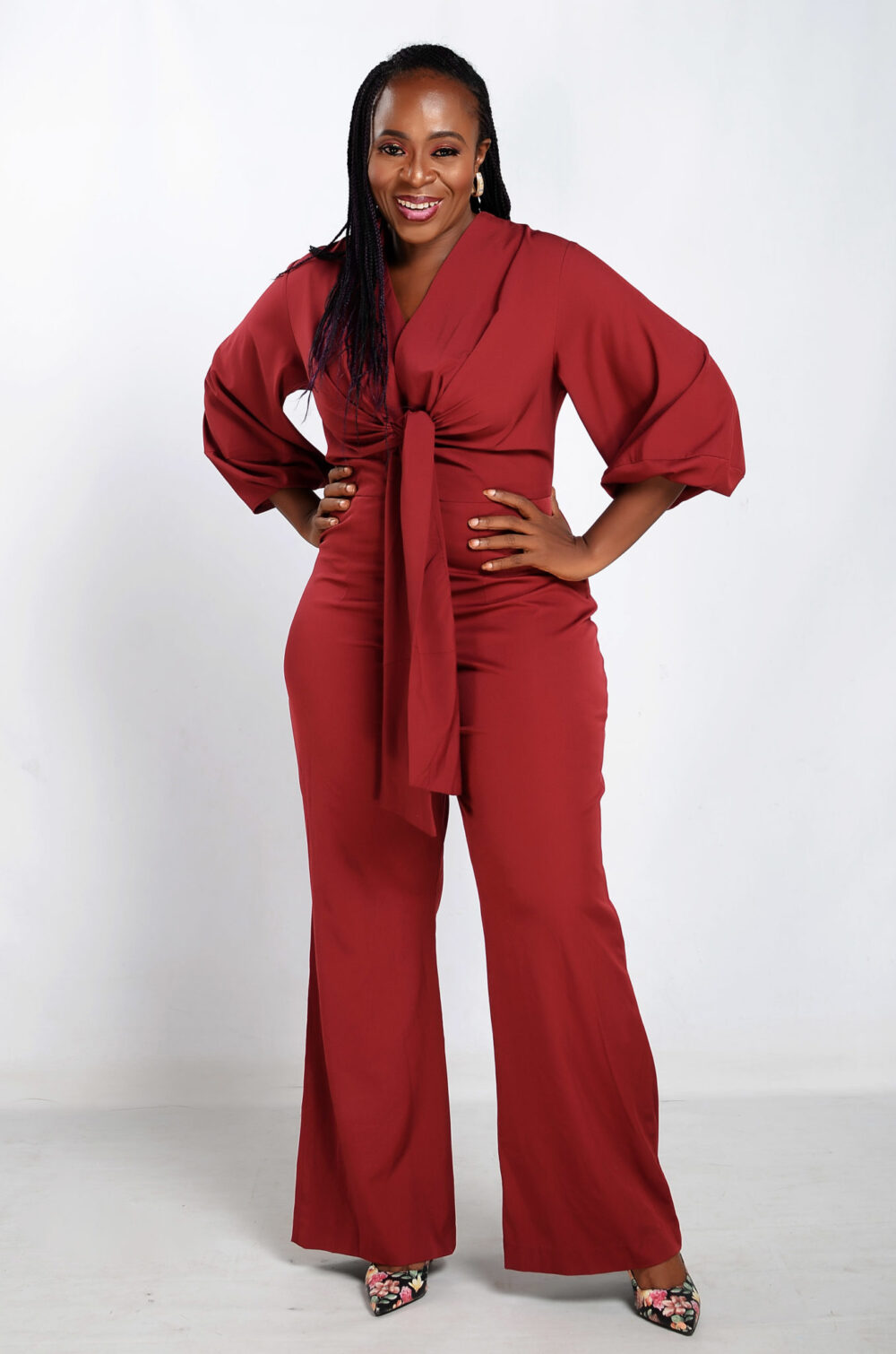 End of Discussion Jumpsuit - Red - Image 2