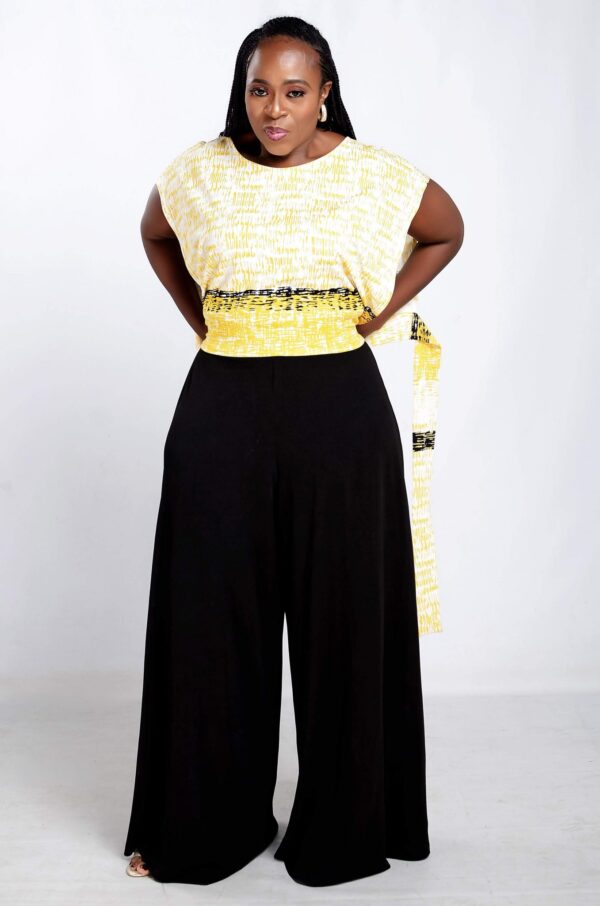 Kele Cullotes Set - Yellow and Black - Image 8
