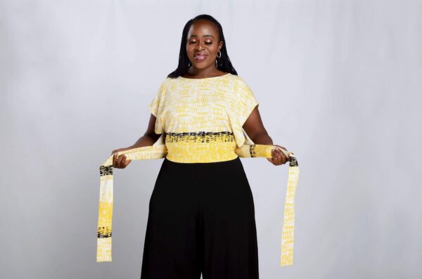 Kele Cullotes Set - Yellow and Black - Image 4