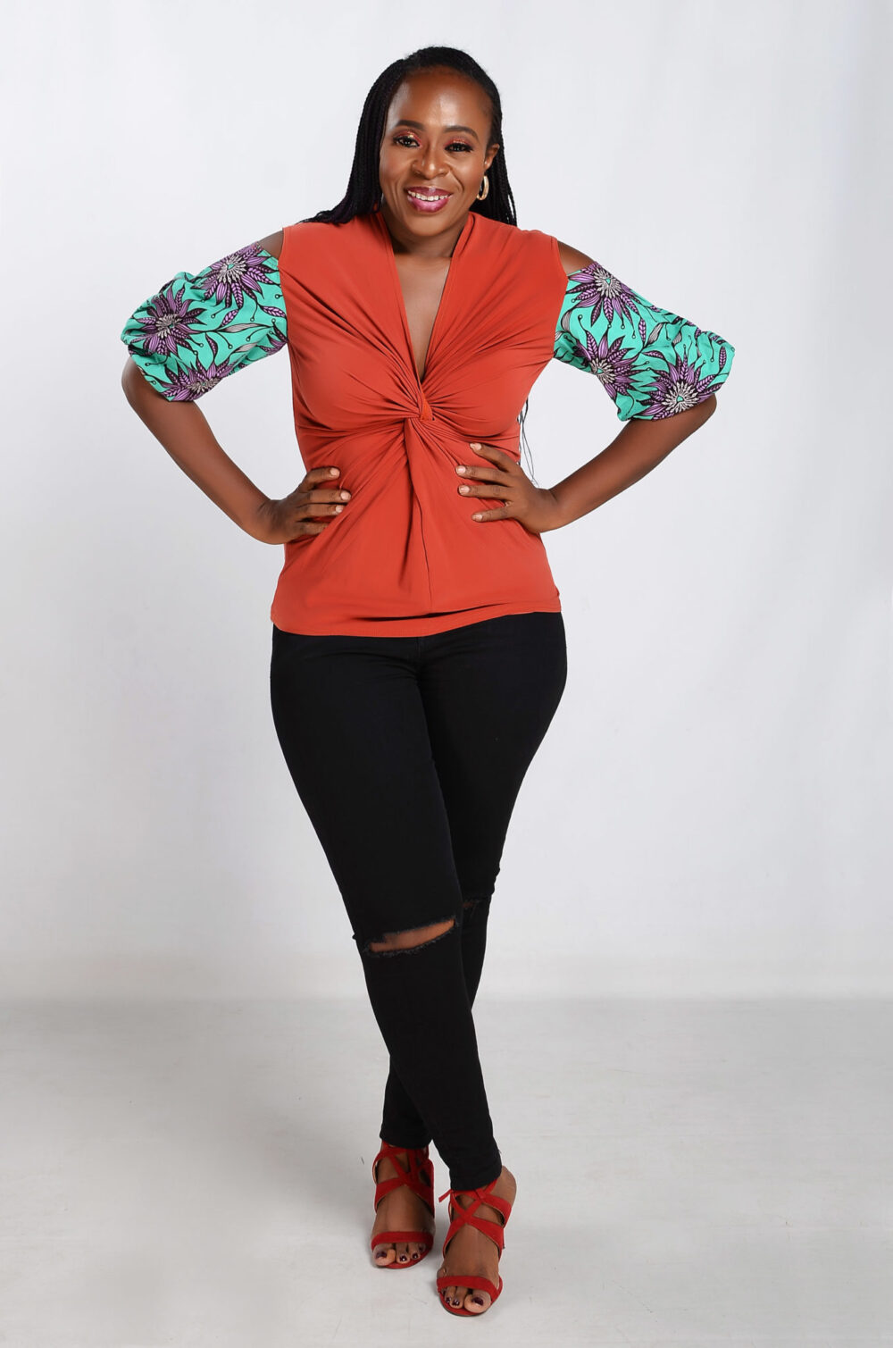 Twist Top - Orange
