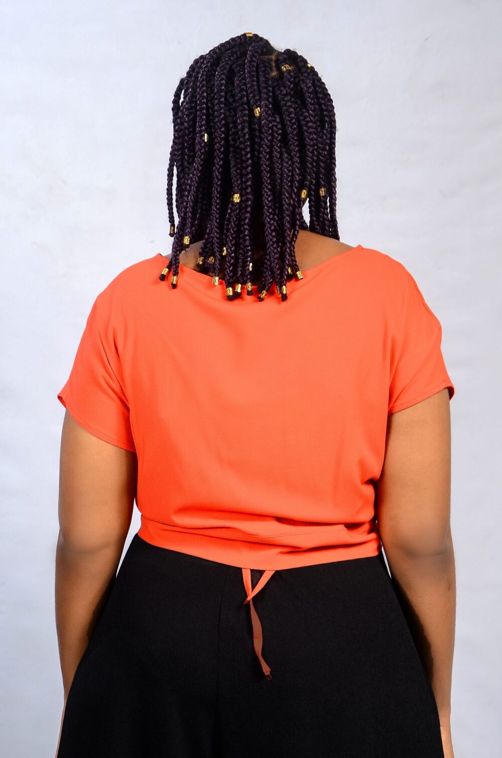 Kele Wrap Top - Orange - Image 3